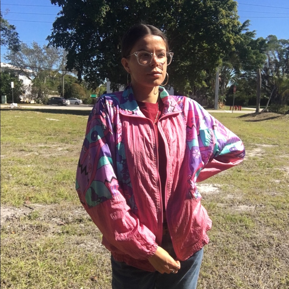 Euro Joy vintage wind breaker / puffer jacket